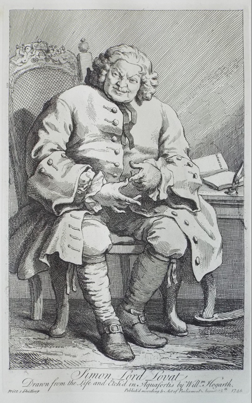 Print - Simon Lord Lovat. - Hogarth